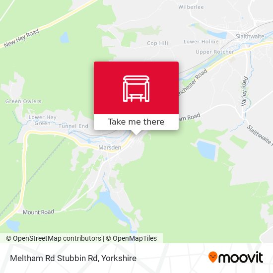 Meltham Rd Stubbin Rd map