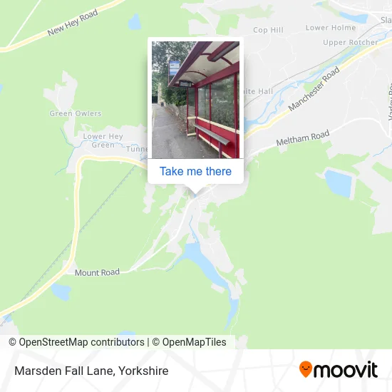 Marsden Fall Lane map