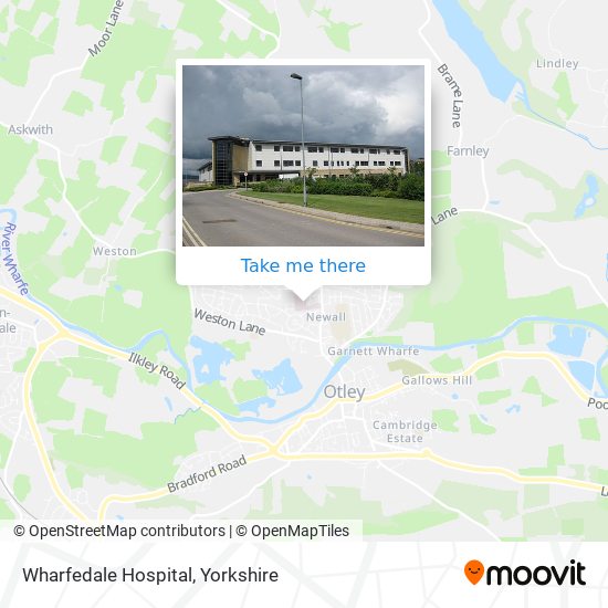 Wharfedale Hospital map