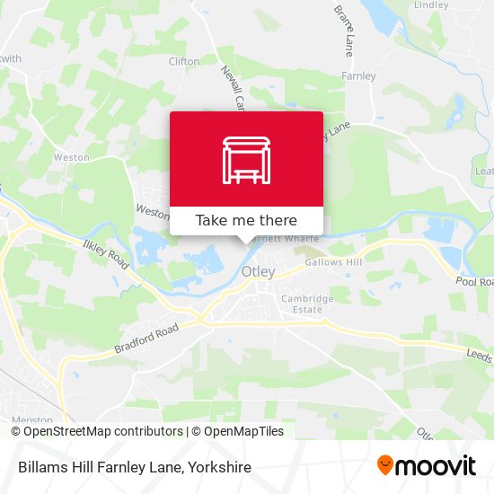 Billams Hill Farnley Lane map