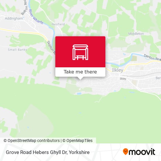 Grove Road Hebers Ghyll Dr map