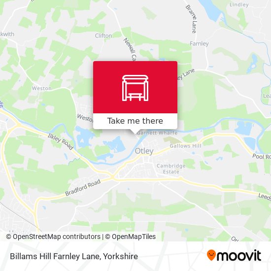 Billams Hill Farnley Lane map