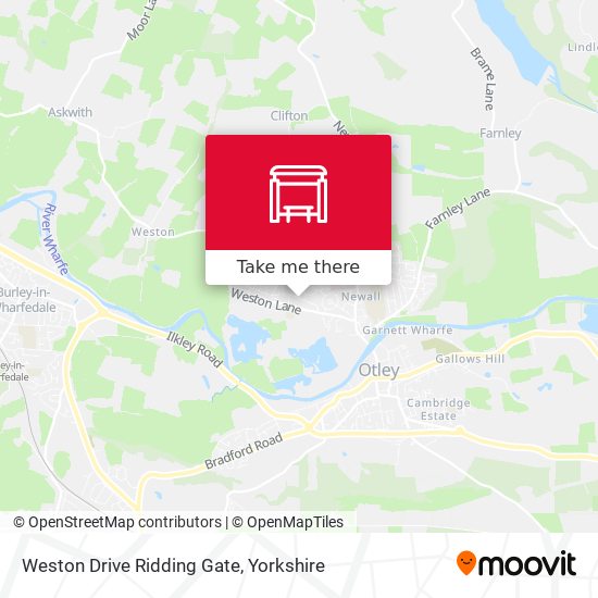 Weston Drive Ridding Gate map
