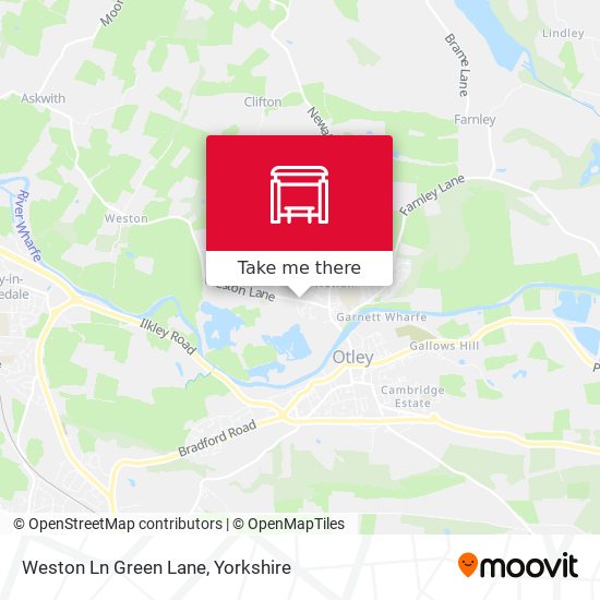 Weston Ln Green Lane map