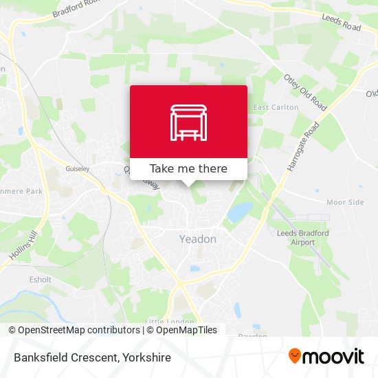 Banksfield Crescent map