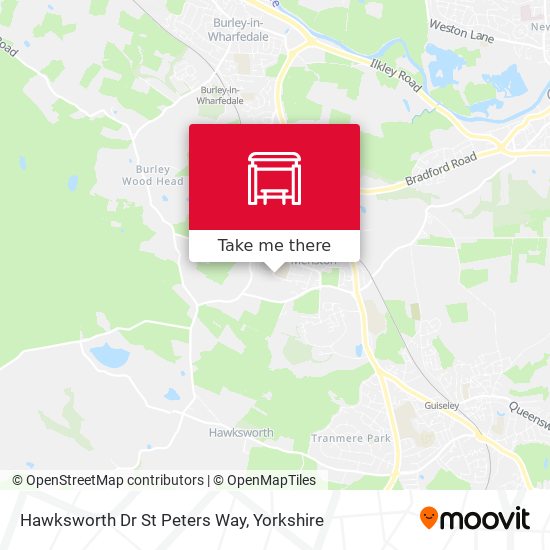 Hawksworth Dr St Peters Way map