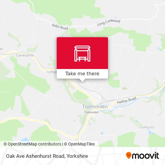 Oak Ave Ashenhurst Road map