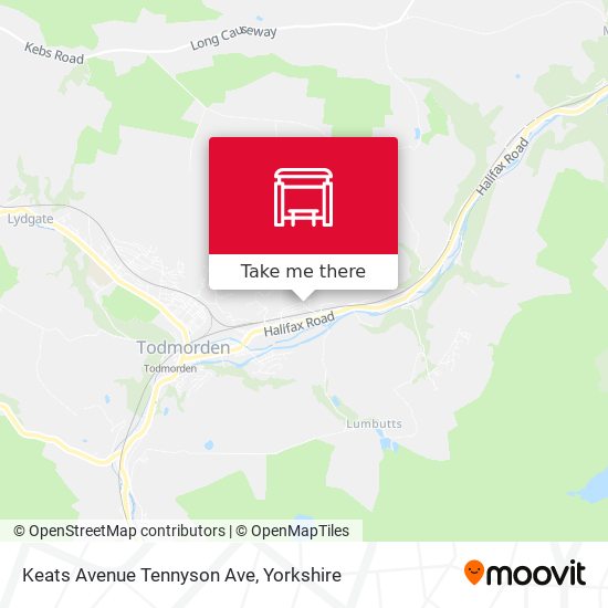 Keats Avenue Tennyson Ave map