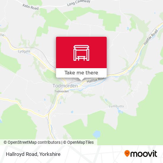 Hallroyd Road map