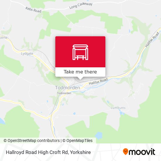 Hallroyd Road High Croft Rd map