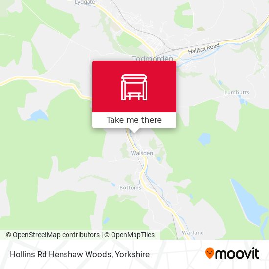 Hollins Rd Henshaw Woods map