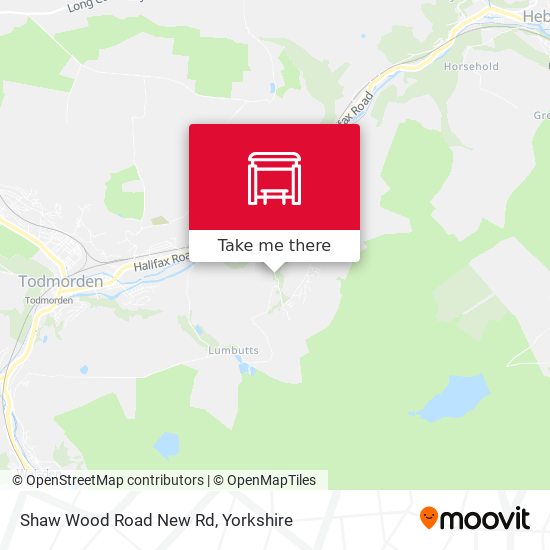 Shaw Wood Road New Rd map