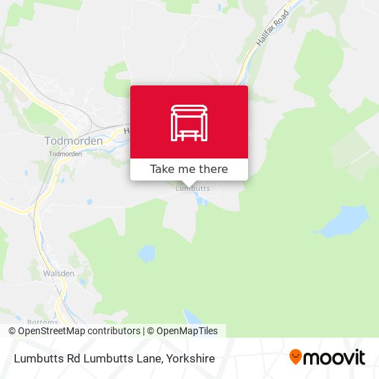 Lumbutts Rd Lumbutts Lane map