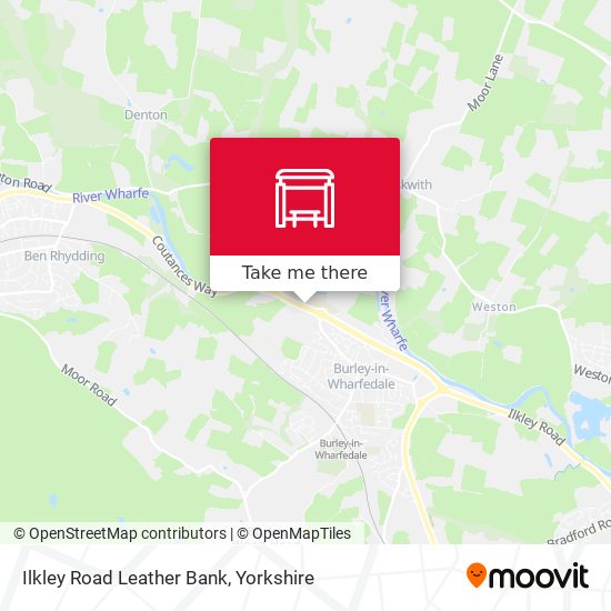 Ilkley Road Leather Bank map