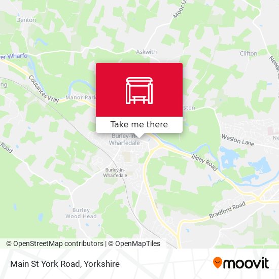 Main St York Road map