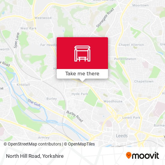 North Hill Road map