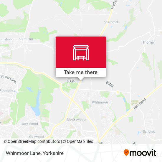 Whinmoor Lane map