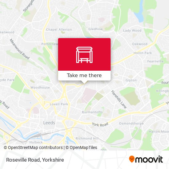 Roseville Road map