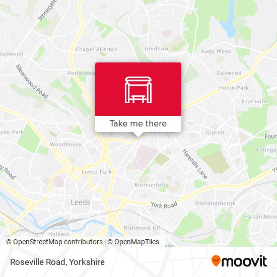 Roseville Road map