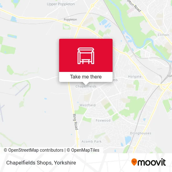 Chapelfields Shops map