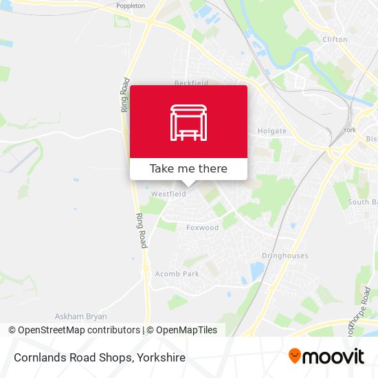 Cornlands Road Shops map