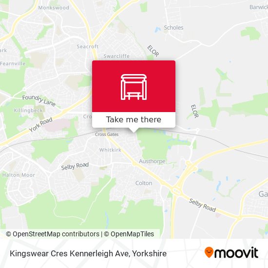 Kingswear Cres Kennerleigh Ave map