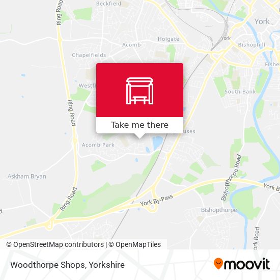 Woodthorpe Shops map