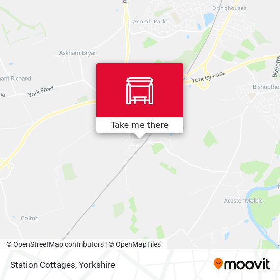 Station Cottages map