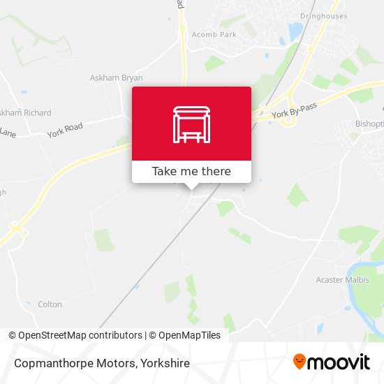 Copmanthorpe Motors map