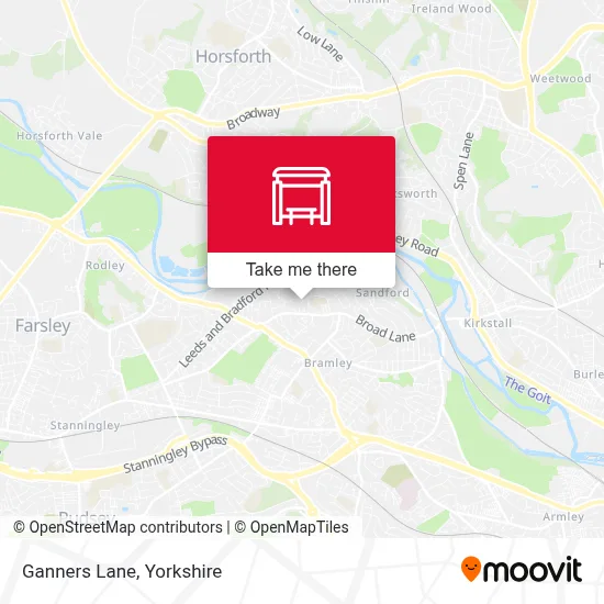 Ganners Lane map