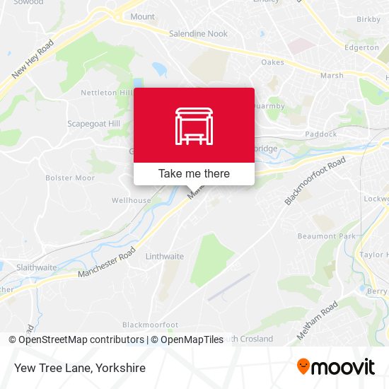 Yew Tree Lane map