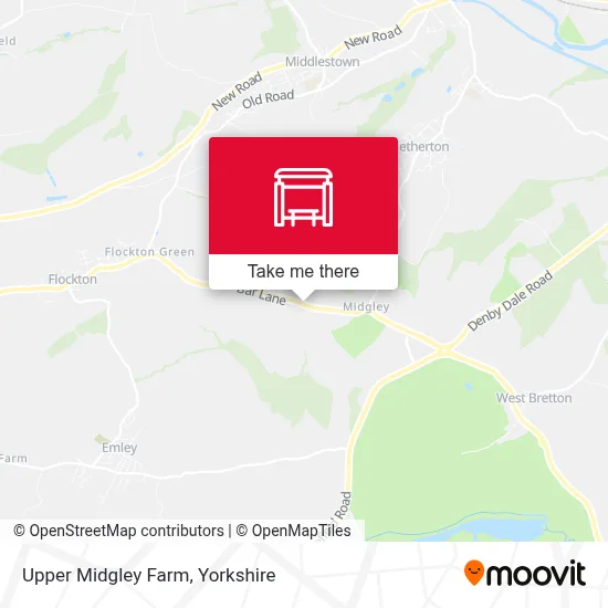 Upper Midgley Farm map