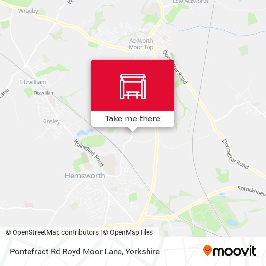 Pontefract Rd Royd Moor Lane map