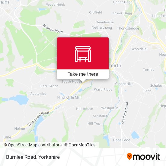 Burnlee Road map