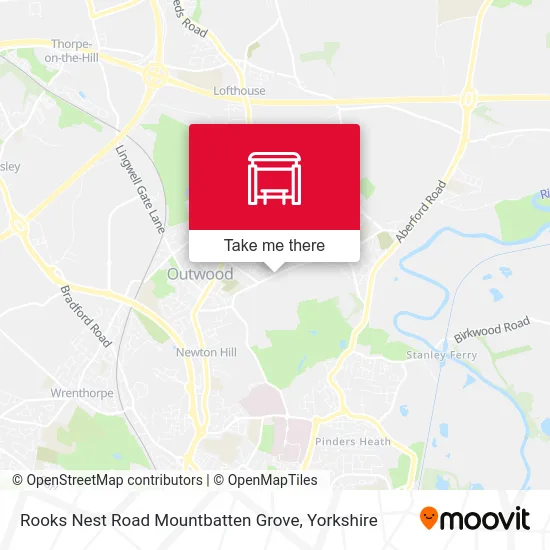 Rooks Nest Road Mountbatten Grove map