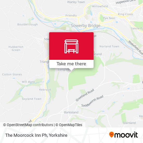 The Moorcock Inn Ph map