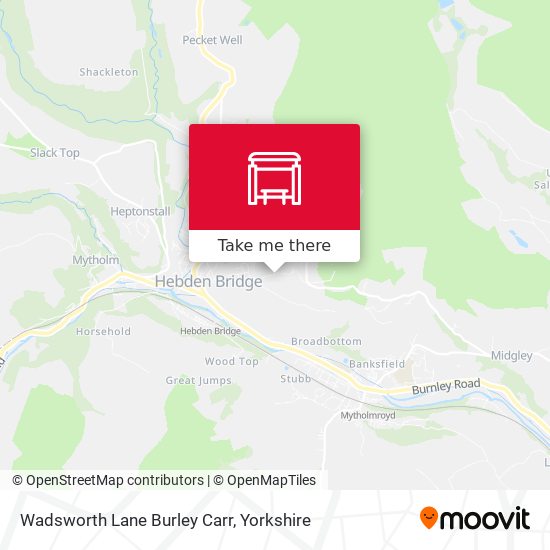 Wadsworth Lane Burley Carr map