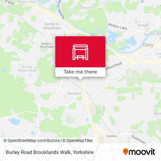 Burley Road Brooklands Walk map