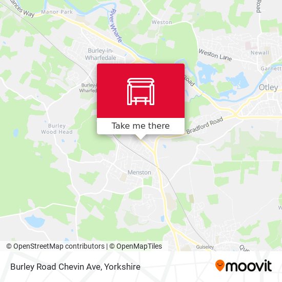 Burley Road Chevin Ave map