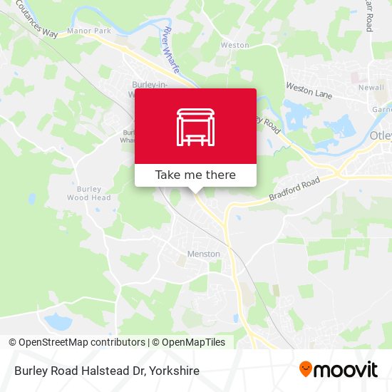 Burley Road Halstead Dr map