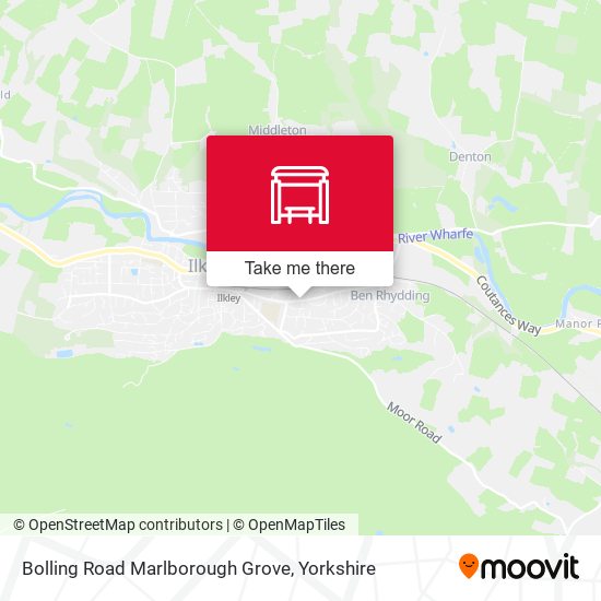 Bolling Road Marlborough Grove map