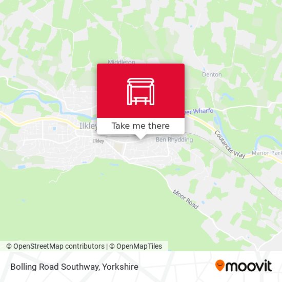 Bolling Road Southway map