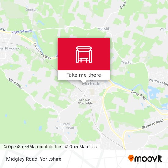 Midgley Road map