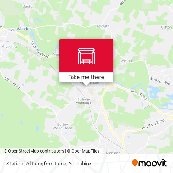 Station Rd Langford Lane map