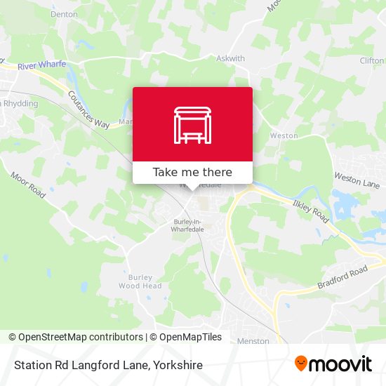 Station Rd Langford Lane map