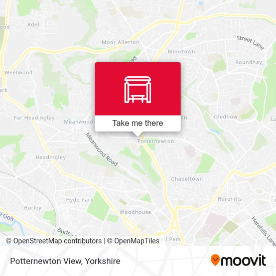 Potternewton View map