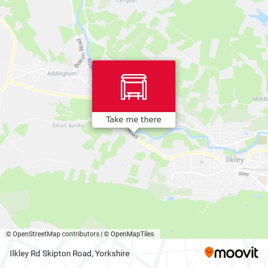 Ilkley Rd Skipton Road map