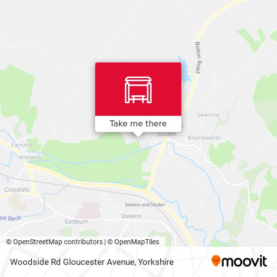 Woodside Rd Gloucester Avenue map
