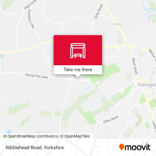 Ribblehead Road map