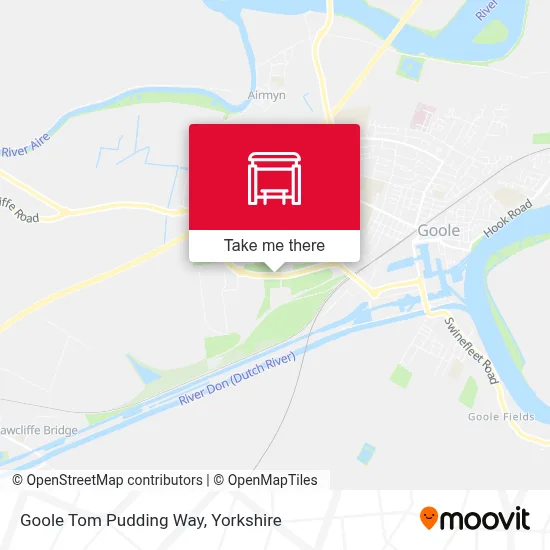 Goole Tom Pudding Way map